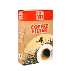 فیلتر قهوه آلوفیکس 100 عددی ALUFIX