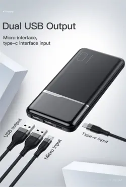 پاوربانک 10000 میلی آمپر کولا Kuulaa KL-YD01 Power Bank 10000mAh