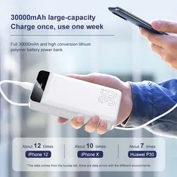 پاور بانک سریع کولا Kuulaa KL-YD20 30000mAh Quick Charge Power Bank