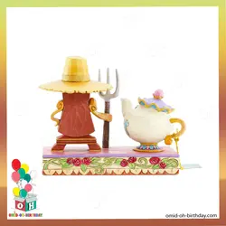 فیگور کلکسیونی ساعت و قوری دیو و دلبر Mrs. Potts &amp; Cogsworth کد D0048