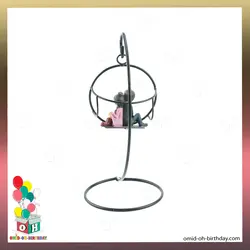 تاب هلالی عاشقانه طرح عروسک کد P0024