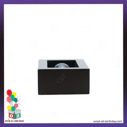 ساعت شنی قاب چوبی بنفش سایز کوچک کد P0010