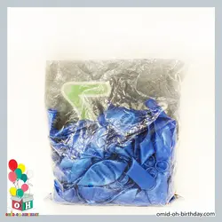 بادکنک لاتکس latex معمولی آبی نفتی براق کد A0001