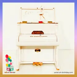 پیانوی موزیکال و رقصنده همراه با جعبه جواهر سایز 16 کد J0005