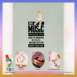پیانوی موزیکال و رقصنده همراه با جعبه جواهر سایز 17.8 کد J0004