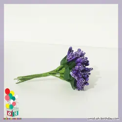 پرچم شکری خارجی گل مصنوعی بنفش کد G0019