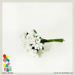 پرچم شکری خارجی گل مصنوعی سفید کد G0027