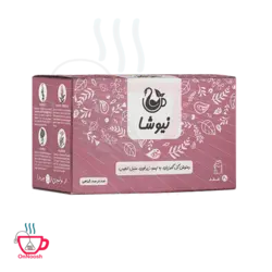 دمنوش گل گاوزبان به لیمو زیرفون سنبل الطیب کیسه ای نیوشا