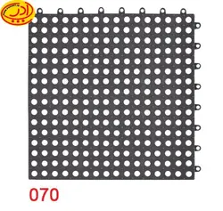 کفپوش لاستیکی مشبک طوسی سیر