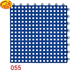 کفپوش لاستیکی مشبک آبی سیر