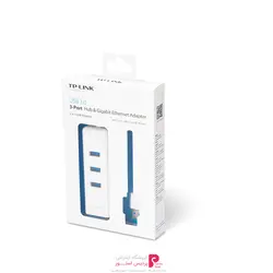 هاب USB 3.0 سه پورت و کارت شبکه تی پی-لينک مدل UE330TP-Link UE330 3 Ports USB 3.0 Hub And Network Adapter