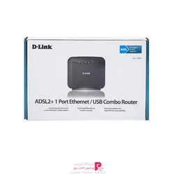 مودم روتر باسيم دی-لينک سری ADSL2 Plus مدل DSL-2520U-Z2D-Link DSL-2520U-Z2 ADSL2 Plus Wired Modem Router