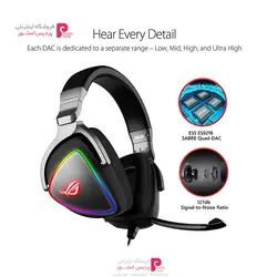 هدست گیمینگ ایسوس مدل ROG Delta RGBASUS ROG Delta RGB Gaming Headset