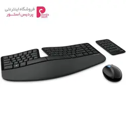 کیبورد و ماوس بی‌سیم مایکروسافت Sculpt Ergonomic DesktopMicrosoft Sculpt Ergonomic Desktop Wireless Keyboard and Mouse