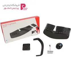 کیبورد و ماوس بی‌سیم مایکروسافت Sculpt Ergonomic DesktopMicrosoft Sculpt Ergonomic Desktop Wireless Keyboard and Mouse