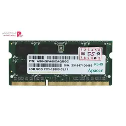 رم لپ تاپ اپیسر مدل DDR3 ، 1600MHZ ظرفیت 4 گیگابایتApacer 12800 DDR3 1600MHZ Laptop Ram 4GB