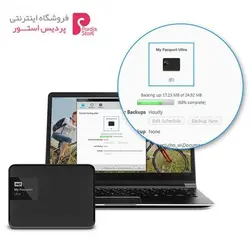 هارددیسک اکسترنال وسترن دیجیتال مدل My Passport Ultra PremiumWestern Digital My Passport Ultra Premium External Hard Drive - 500GB