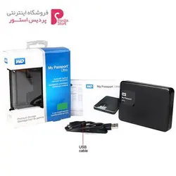 هارددیسک اکسترنال وسترن دیجیتال مدل My Passport Ultra PremiumWestern Digital My Passport Ultra Premium External Hard Drive - 500GB