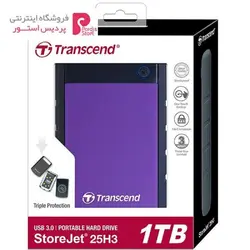 هارددیسک اکسترنال ترنسند مدل StoreJet 25H3 ظرفیت 1 ترابایتTranscend StoreJet 25H3 External Hard Drive - 1TB