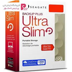 هارددیسک اکسترنال سیگیت مدل Backup Plus Ultra Slim ظرفیت 1 ترابایتSeagate Backup Plus Ultra Slim External Hard Drive - 1TB