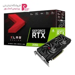 کارت گرافیک پی ان وای GeForce-RTX-2060-6GB-XLR8-Gaming PNY GeForce RTX 2060 6GB XLR8 Gaming Overclocked Edition Graphic Card