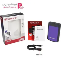 هارددیسک اکسترنال ترنسند مدل StoreJet 25H3 ظرفیت 2 ترابایتTranscend StoreJet 25H3 External Hard Drive - 2TB