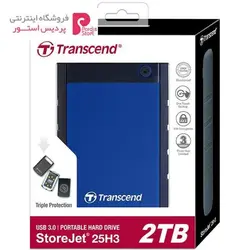 هارددیسک اکسترنال ترنسند مدل StoreJet 25H3 ظرفیت 2 ترابایتTranscend StoreJet 25H3 External Hard Drive - 2TB