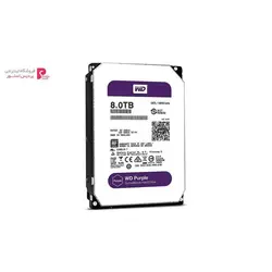 هارددیسک اینترنال وسترن دیجیتال مدل Purple WD80PURZ ظرفیت 8 ترابایتWestern Digital Purple WD80PURZ Internal Hard Disk 8TB