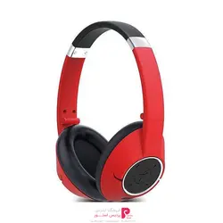 هدست بلوتوث جنیوس مدل HS-930BT – RedGenius HS-930BT Red Over Ear Bluetooth Headset