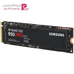 حافظه SSD سایز M.2 2280 سامسونگ مدل 950Pro ظرفیت 512 گیگابایتSamsung 950 Pro M.2 2280 SSD - 512GB