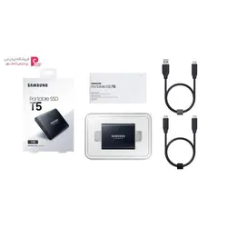 حافظه SSD اکسترنال سامسونگ مدل T5 ظرفیت 1 ترابایتSamsung T5 External SSD Drive - 1TB