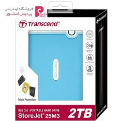 هارددیسک اکسترنال ترنسند مدل StoreJet 25M3 ظرفیت 2 ترابایتTranscend StoreJet 25M3 External Hard Drive - 2TB