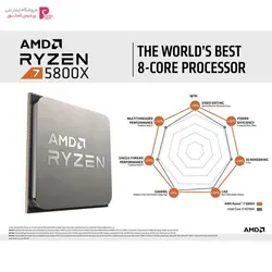پردازنده مرکزی ای ام دی سری ryzen 7 5800x
