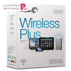 هارددیسک اکسترنال سیگیت مدل Wireless Plus Mobile ظرفیت 1 ترابایتSeagate Wireless Plus Mobile External Hard Drive - 1TB