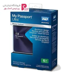هارددیسک اکسترنال وسترن دیجیتال مدل My Passport Ultra Metal EditionWestern Digital My Passport Ultra Metal Edition External Hard Drive - 1TB