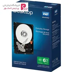 هارددیسک اینترنال وسترن دیجیتال سری سبز مدل WD60EZRX ظرفیت 6 ترابایتWestern Digital Green WD60EZRX Internal Hard Drive - 6TB