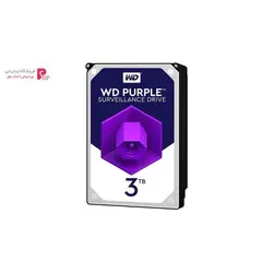 هارددیسک اینترنال وسترن دیجیتال مدل Purple WD30PURZ ظرفیت 3 ترابایتWestern Digital Purple WD30PURZ Internal Hard Disk 3TB