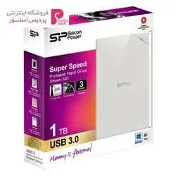 هارددیسک اکسترنال سیلیکون پاور مدل Stream S03 ظرفیت 1 ترابایتSilicon Power Stream S03 External Hard Drive - 1TB
