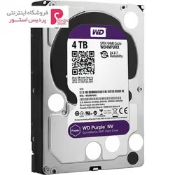 هارددیسک اینترنال وسترن دیجیتال مدل Purple NV WD4NPURX ظرفیت 4 ترابایتWestern Digital Purple NV WD4NPURX Internal Hard Drive 4TB
