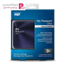 هارددیسک اکسترنال وسترن دیجیتال مدل My Passport Ultra Metal EditionWestern Digital My Passport Ultra Metal Edition External Hard Drive - 3TB