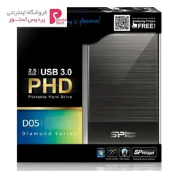 هارددیسک اکسترنال Silicon Power مدل دایموند D05 ظرفیت 1 ترابایتSilicon Power Diamond D05 External Hard Drive - 1TB