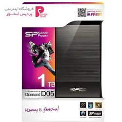 هارددیسک اکسترنال Silicon Power مدل دایموند D05 ظرفیت 1 ترابایتSilicon Power Diamond D05 External Hard Drive - 1TB