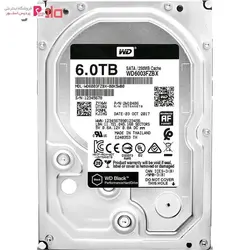 هارددیسک اینترنال وسترن دیجیتال مدل Black WD6003FZBX ظرفیت 6 ترابایتWestern Digital Black WD6003FZBX Internal Hard Drive 6TB