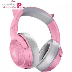 هدفون مخصوص بازی بی سیم ریزر Kraken BT Kitty Edition QuartzRazer Kraken BT Kitty Edition Quartz Wireless Gaming Headset