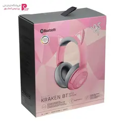 هدفون مخصوص بازی بی سیم ریزر Kraken BT Kitty Edition QuartzRazer Kraken BT Kitty Edition Quartz Wireless Gaming Headset