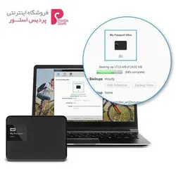 هارددیسک اکسترنال وسترن دیجیتال مدل My Passport Ultra PremiumWestern Digital My Passport Ultra Premium External Hard Drive - 4TB