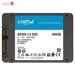اس اس دی اینترنال کروشیال BX500 480GBCrucial BX500 Internal SSD Drive - 480GB