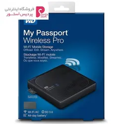 هارددیسک اکسترنال وسترن دیجیتال مدل My Passport Wireless PROWestern Digital My Passport Wireless PRO External Hard Drive - 3TB