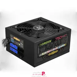 منبع تغذیه کامپیوتر گرین مدل GP750B-HPGreen GP750B-OC Computer Power Supply
