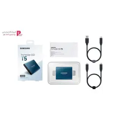 حافظه SSD اکسترنال سامسونگ مدل T5 ظرفیت 500 گیگابایتSamsung T5 External SSD Drive - 500GB